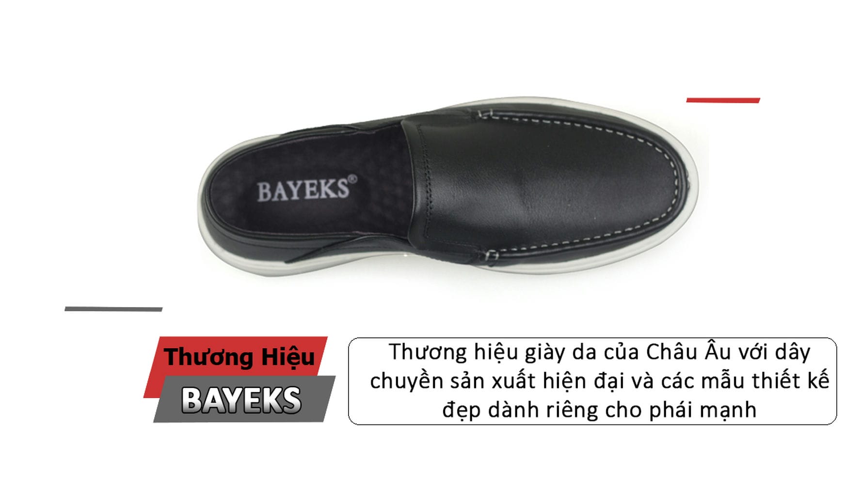 Giày lười thời trang nam dáng lười hãng BAYEKS
